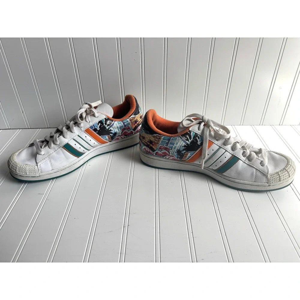 vintage mens Adidas‎ Lo City Miami Half Shells shoes sneakers 043557 10.5 M